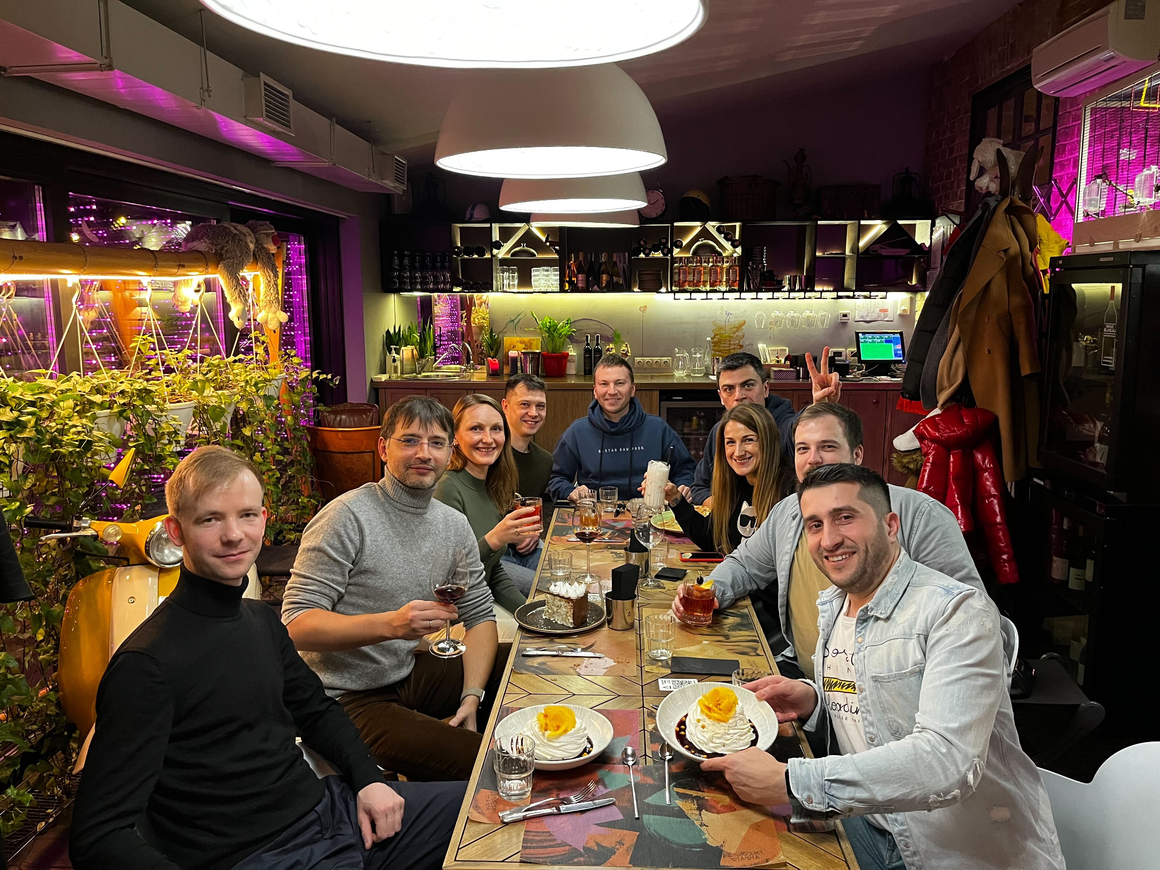 Team dinner in Kyiv